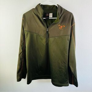 Truetimber Camo Olive Brown Half Zip Long Sleeve‎ Top Men’s Size L